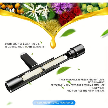 4-Pack Aromatherapy Car Air Freshener Sticks, Essential Oil Diffuser, Long-Lasting Fragrance, Compressed Scent Tablet, Incense Stick for Vehicle Interior, Home & Office Use