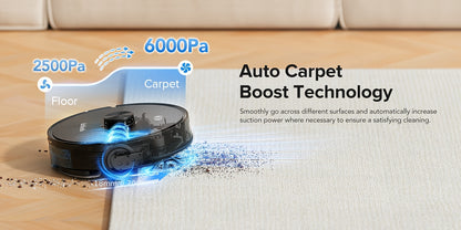 Lubluelu L15 MAX Robot Vacuum and Mop, 3-in-1 Sweeping & Vacuuming & Mopping, 3.0L Dust Bag, 70-Day Self-Emptying, 360° PSD Obstacle Avoidance, Diversified Cleaning, Mapping, Pet Hair Cleaning, Home Cleaning | Modern Robot D
