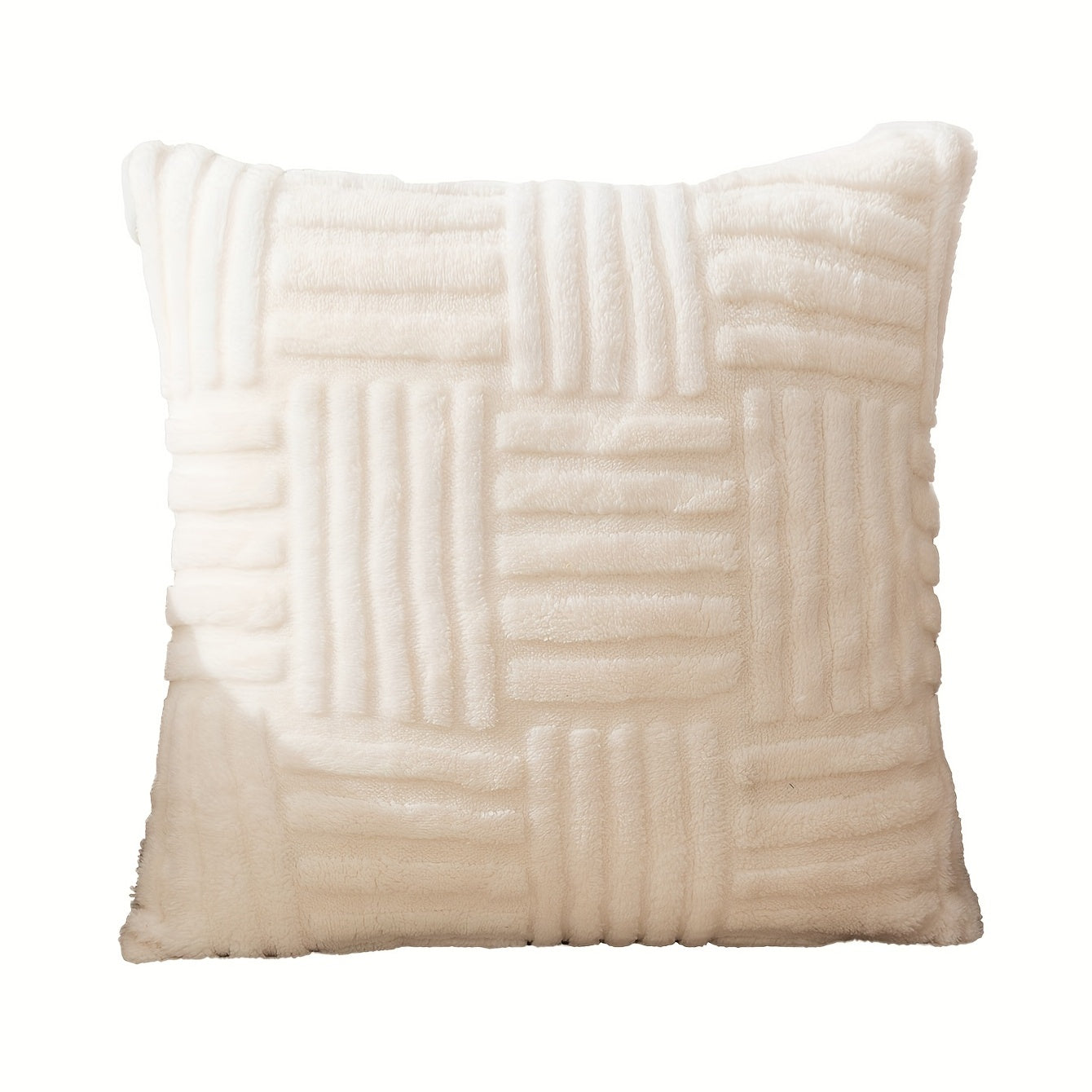 1pc Bohemian Snowflake Velvet Throw Pillow Cover - Soft and Stylish Living Room Decor with Zipper Closure