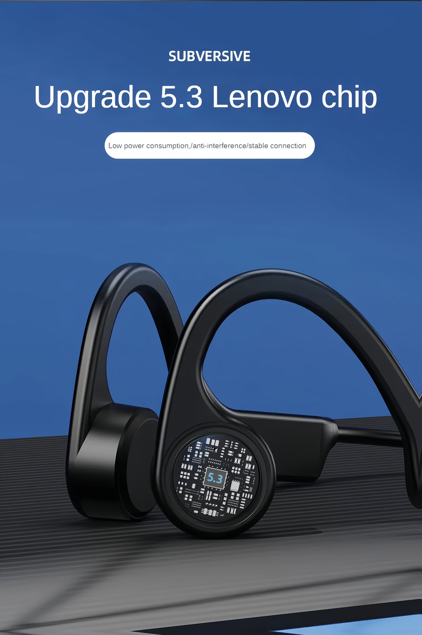 Lenovo X4 5.3 Chip + Low Power - Tech Enthusiasts - Daily Use - 2025 Popular Bone Conduction Wireless Bluetooth headphones