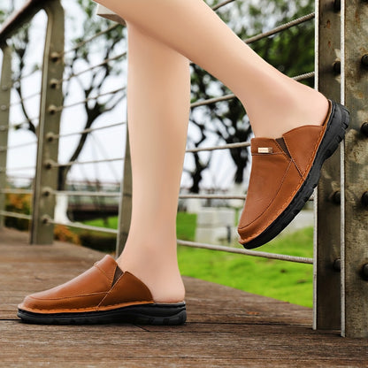 Men'S Mules & Clogs Summer Sandals, Closed-Toe, Breathable, Slip-On, Rubber Sole, for Beach, Garden & Outdoor Activities