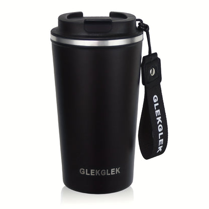 Glekglek 510ml Insulated Travel Mug with Paw Print & Heart Design - Double Wall, Spill Prevention, Dishwasher Safe, Portable Coffee Cup for Valentine'S Day, Thanksgiving, Christmas, Father'S Day, Teachers' Day, Festive Drinkw