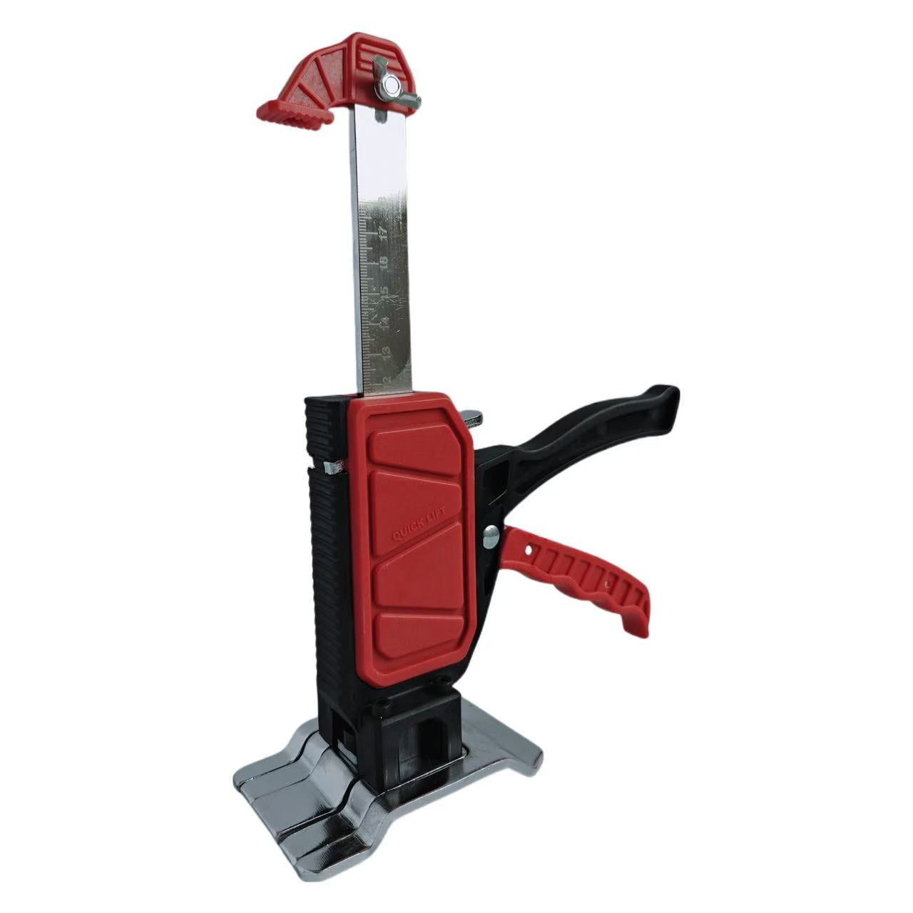 2pcs Heavy-Duty Manual Arm Jack - 200kg/440 lbs Capacity Construction Jack with Adjustable Height, Sturdy Base & Ergonomic Handle, Compact Portable Lifting Device with Stabilizing Feet for Furniture, Door, Cabinet Installatio