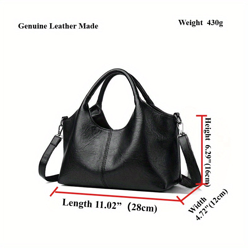 Women'S Stylish Black Leather Tote Bag - Large Capacity, Multi-Compartment Design with Zipper Closure, Perfect for Work, Travel, and Everyday Use, Travel Tote Bag | Versatile Shoulder Bag | Durable Zipper Closure, Large Tote