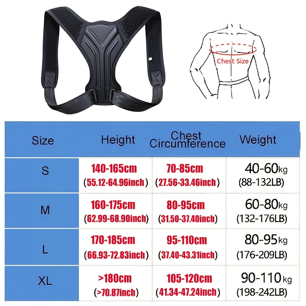 Adjustable Back Shoulder Posture Corrector Belt Clavicle Spine Support Reshape Your Body Home Office Sport Upper Back Neck Brace