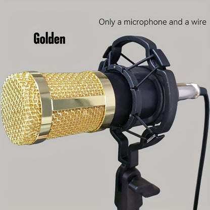 All-in-One Streaming Audio Kit with BM800 Microphone, V8S Mixer, and Multiple Accessories - Durable Metal Body, USB/Power Supply, Noise Cancellation, One-Click Sound Effects, Dual Device Connection, Ideal for Podcasting, YouT