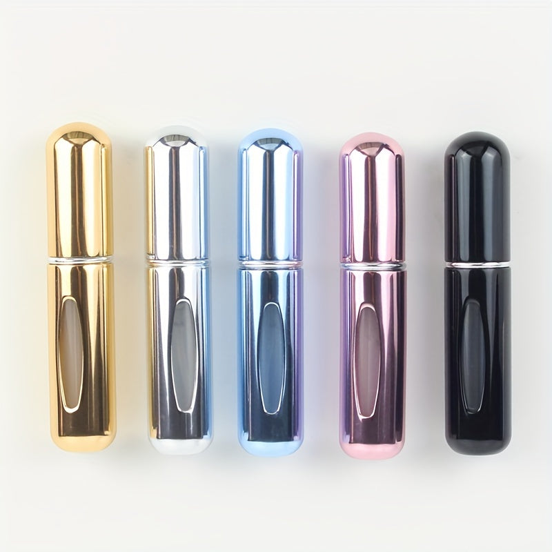5pcs Mini Perfume Atomizer: Portable, Refillable, and Travel-Friendly Fragrance Bottles - 5ml