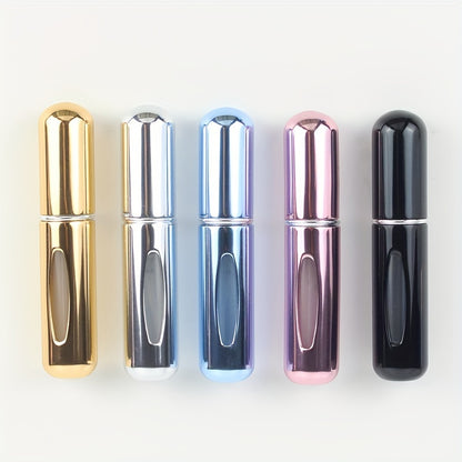 5pcs Mini Perfume Atomizer: Portable, Refillable, and Travel-Friendly Fragrance Bottles - 5ml