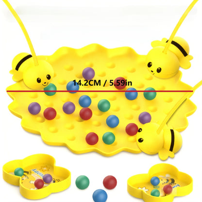 69pcs Beehive Fishing Game Set | STEM Fine Motor Skills Toy for Kids Ages 3-8 | Magnetic Fishing Rods Multiplayer Family Board Game | Classroom Party Birthday Gift | Halloween/Christmas Educational Present, Best for Christmas