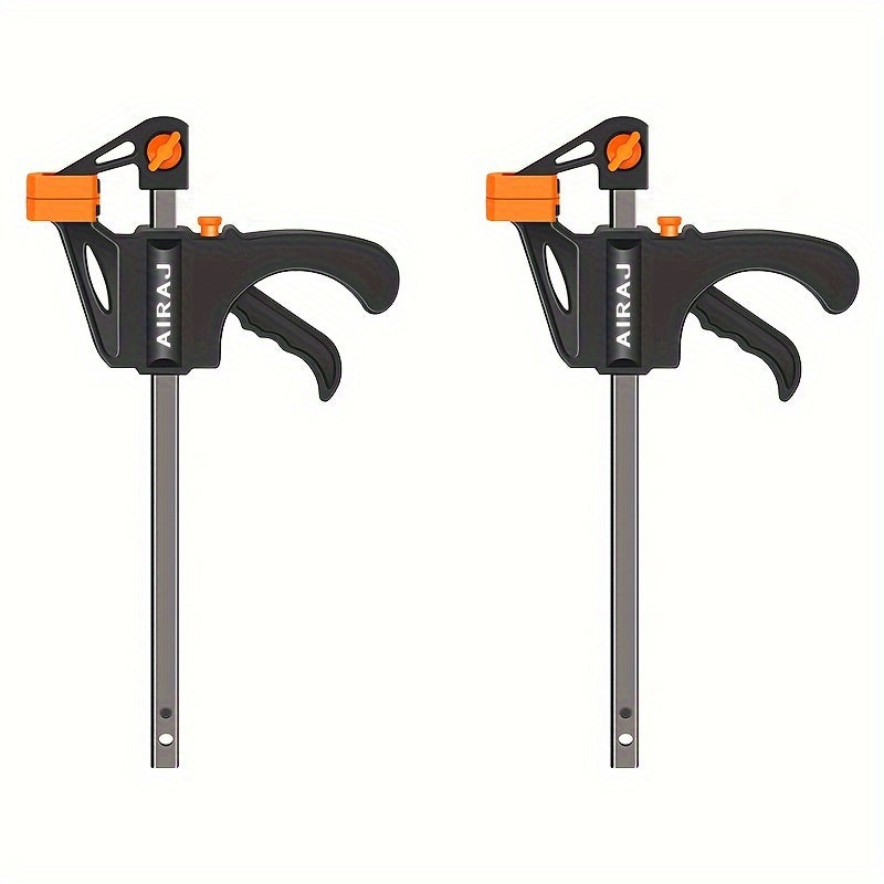 2/5pcs AIRAJ 10.16 Cm Woodworking Clips F Clamp Clip Hard Grip Quick Ratchet Release DIY Carpentry Hand Vise Tools