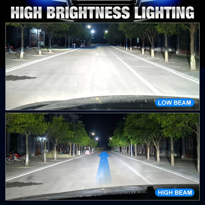 S&D H7 LED Headlight - High Power, High Lumen, Dual Copper Tube, Strong Heat Dissipation, Decoding, with Fan, Plug-and-Play, for Motor Vehicles, 36V or Below, No Battery Required, Vehicle Lighting Upgrade, Sleek Design, Durab