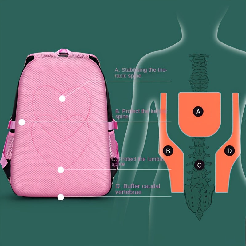 1pc Large Capacity Multi-Compartment Backpack with Two-Way Zipper Closure, Adjustable Comfort Shoulder Straps, Side Cup Holder & Umbrella Pocket - Lightweight Durable Polyester for School, Travel, Daily Use, Backpack for Scho