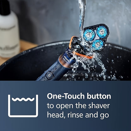 For Philips Shaver Series 5000X Electric Shaver with Wet & Dry Shaving, 360° Rotating Head, 1-Hour Quick Charge, 5-Minute Fast Recharge, 3-Blade System, USB-Powered, 46-60 Min Battery Life, Washable Razor, Ideal For Men & Wo