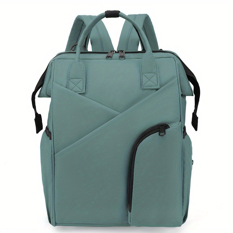Multi-layer Space Large-capacity Solid Color Fashion Simple Mommy Bag Portable Multi-functional Backpack, Halloween Thanksgiving Day Christmas Gift