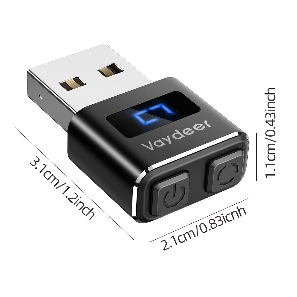 Vaydeer Mini Metal Mouse Jiggler, Made of High-Quality Aluminum Alloy, Longer Service Life, Plug and Play, Undetectable, 3 Natural and Random Tracks, USB Mouse Mover Can Improve Your Work Efficiency and Prevent Computer Sleep