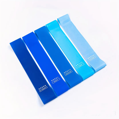 5pcs/set Portable Resistance Band Set, Elastic Bands For Yoga Gym Pilates Weight Training & Sports