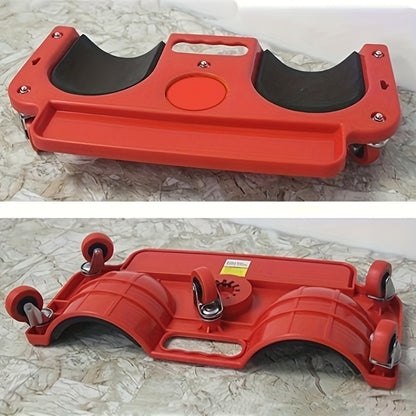 Multi-Functional ABS Rolling Knee Pad Platform with Built-in Tool Tray - Comfortable Kneeling Mat for Technicians, Carpenters, Flooring Installation, and Auto Repair