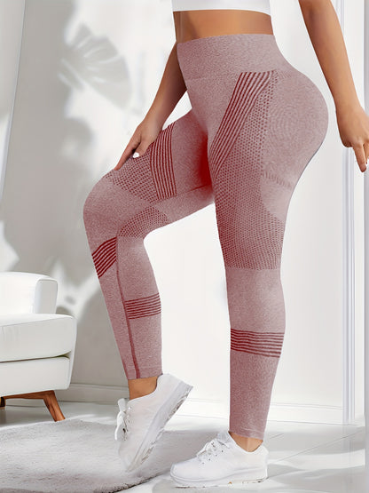 3 Packs Plus Size Simple Skinny Leggings, Casual High Waist Stretchy Leggings For Spring & Summer, Women's Plus Size Clothing