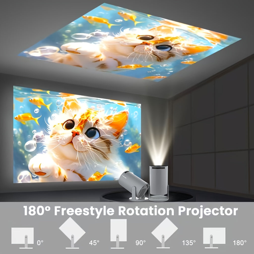 Magcubic Projector Hy300Pro Native 720P Android 11 Dual Wifi6 Built in APP Store 260 ANSI EU Plug Allwinner H713 Wireless5.0 Home Cinema Projector