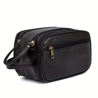 Men'S Large Travel Toiletry Bag - Lightweight Organizer with Shaving Kit, Cosmetics & Makeup Storage, Zippered Bathroom Pouch with Lanyard, Bathroom Organizers And Storage