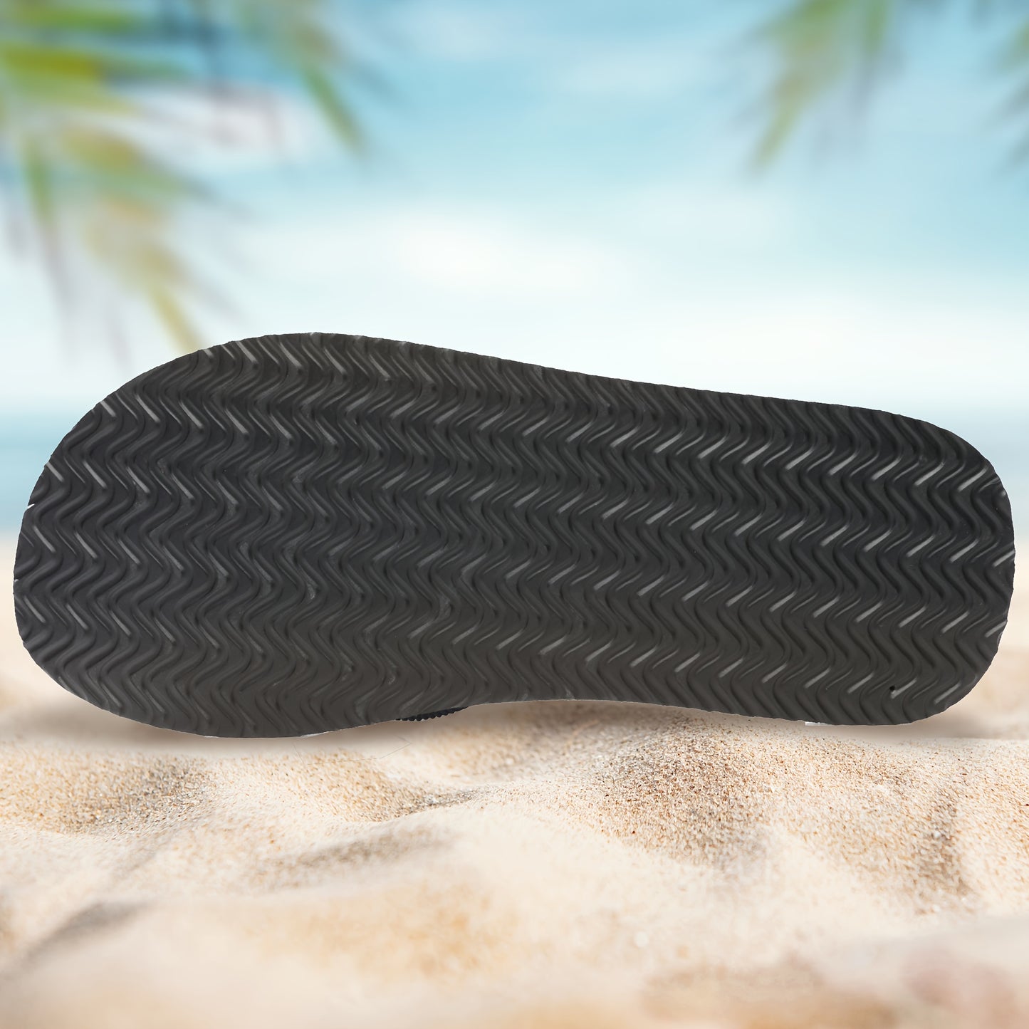 Men'S Stylish Slide Sandals - Non-Slip Woven Sole, Brown with Black Accents, Comfortable EVA Material for Indoor & Outdoor Use