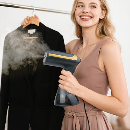 1500W Portable Handheld Steam Iron with 300ml Water Tank - 230V European Plug, Compact & Lightweight for Home Use, No Battery Needed, Ideal for Delicate Fabrics, Garment Steamer, Sleek Design, Durable Construction