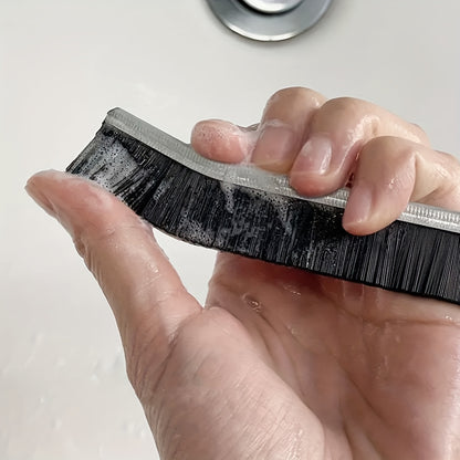 1pc Bathroom Crevice Brush, Toilet Kitchen Tile Corner Cleaning Brush, Multifunctional Window Seam Groove Dust Brush, Hard Bristle Brush, Household Cleaning Tools