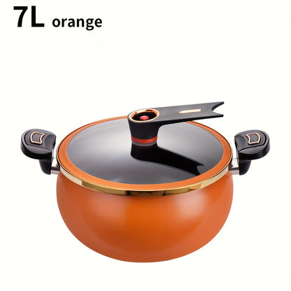 1 Piece Chubby Multi-Functional Soup Pot, 7L Large Capacity, 26cm Stew and Cooker, Non-Stick Pot for Induction and Gas Stoves