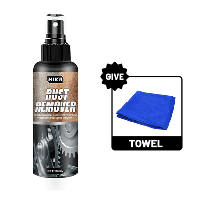 100ml Rust Remover Spray 3.38oz - Dissolves Tire Rust, Protects Hubs and Brake Drums, Suitable for Rust on Scissors, Gears, Tools, Household Dust-Free Metal Surfaces, Kitchen Appliances, Car Tires - Suitable for Car, Bicycle