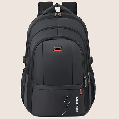 Large Capacity Travel Backpack with 43.18cm Laptop Compartment - Heavy-Duty High Quality, Adjustable Padded Straps & Zipper Closure, Durable Nylon Backpack For Men & Women, Business, Camping, Hiking, Backpack For Travel, Busi