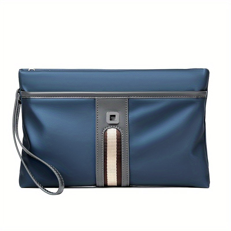 Men's Business Fashionable Envelope Bag Large Capacity Handbag Oxford Cloth Clutch Bags, Simple Wrist Bag Phone Cards Keys Storage Bags
