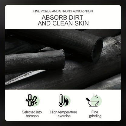 1/2pcs Bamboo Charcoal Peel Off Cleansing Mud Mask, Blackhead Cleansing, Pore Cleanser, Great For Oily Skin, Face Mask For Women And Men