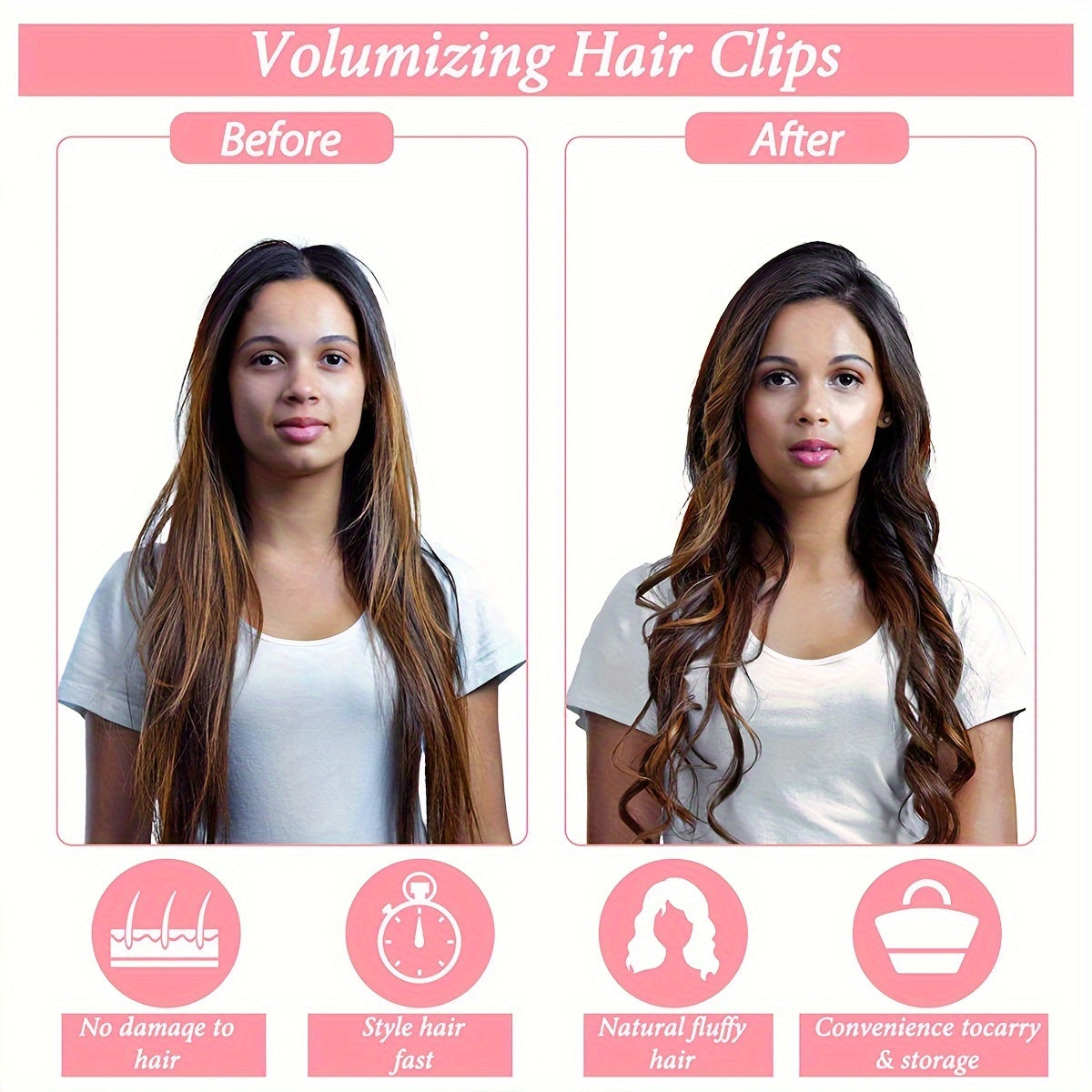 4pcs/set Volumizing Hair Root Rollers Fluffy Air Bangs Tools Heartless Hair Curlers DIY Hair Styling Accessories For Women And daily use