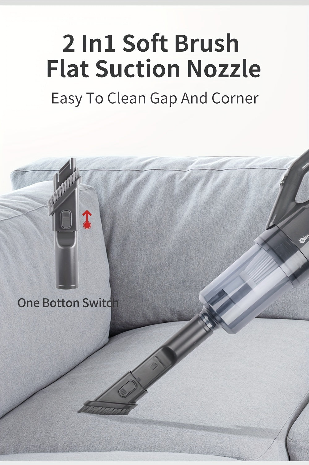 Aspirador Portátil Simplus 16000Pa – Potência 400W