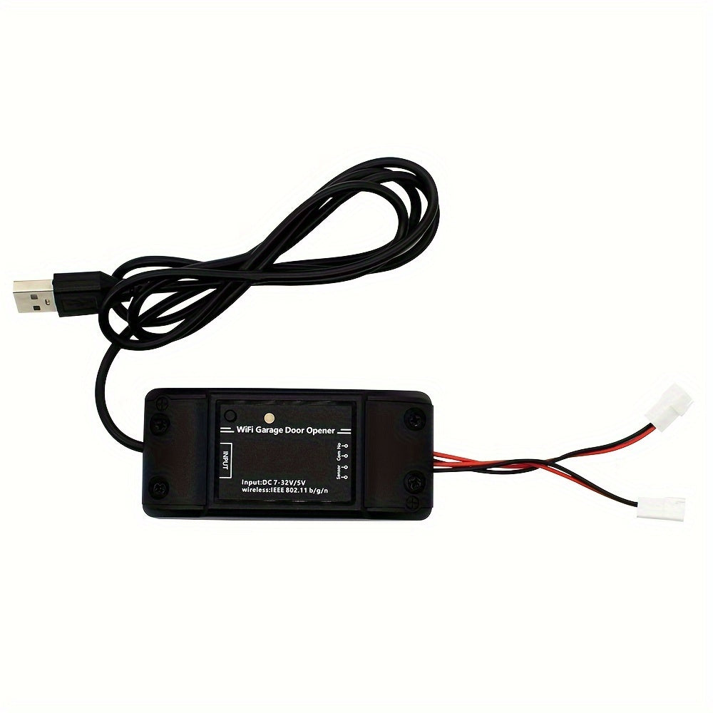 MIXIYOU Smart Garage Door Opener Controller with Sensor - WiFi & RF433MHz Receiver, Alexa & Home Compatible, App-Controlled Door Opener with Motion Sensor, Voice Command, Smart Home Automation, Compatible with  Alexa, Assista