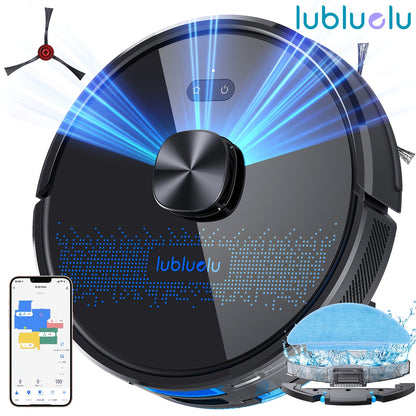 Robot Vacuum Cleaner And Mop Combo 4500Pa, Lubluelu SL60Ultra Robotic Vacuum, 150Mins Max, 56dB, 24 No-Go Zones for Pet Hair Carpets Floor, Christmas&Halloween Gifts, Robot Vacuum And Mop, Vacuum Cleaner Robot, Robot Vacuum C