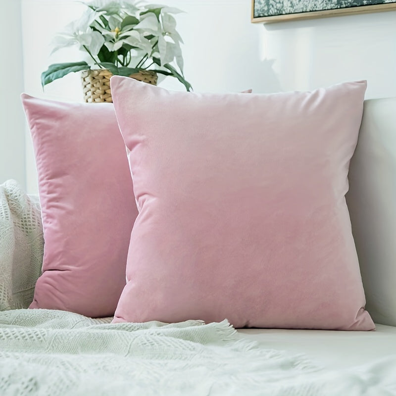 Fronha de almofada em veludo para outono/inverno