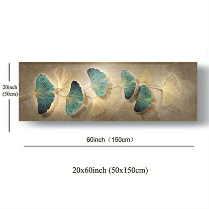 1pc HD Printed Ginkgo Biloba Leaves Canvas Decorative Painting, Light Luxury Art Print Picture, Texture Wall Art Painting For Living Room Bedroom Dining Room Restaurant Office Hotel Homestay & Home, Artwork, Home Decor, No Fr