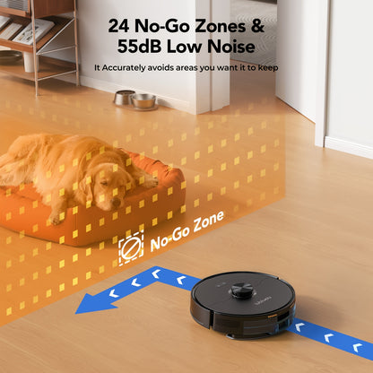 Lubluelu L15 MAX Robot Vacuum and Mop, 3-in-1 Sweeping & Vacuuming & Mopping, 3.0L Dust Bag, 70-Day Self-Emptying, 360° PSD Obstacle Avoidance, Diversified Cleaning, Mapping, Pet Hair Cleaning, Home Cleaning | Modern Robot D