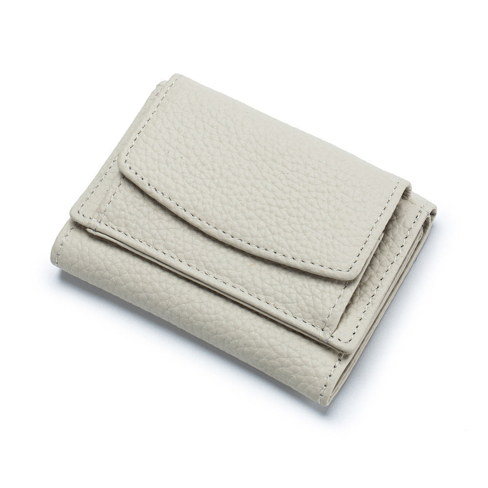 Women's Mini Wallet, Faux Leather Snap Button Coin Purse, Solid Coin Pockets, For Everyday