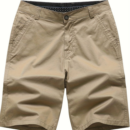 Men'S Loose-Fit Breathable Stretch Suit Shorts - Soft Light Beige-Friendly Fabric, Super Comfortable & Versatile for Work, Casual, Outdoor, and Leisure Activities, Perfect for Home, Fishing, and Gifts, Ideal to Size Up, Casua
