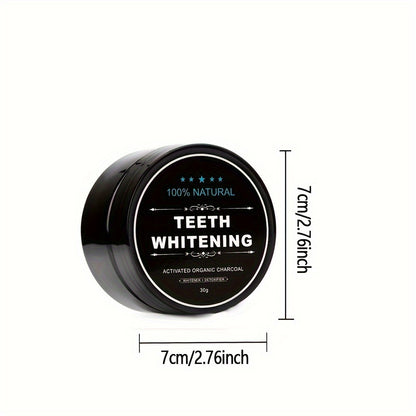 100% Natural Activated Organic Charcoal Teeth Whitening Powder - Deep Clean, Fresh Breath, Suitable for Daily Use