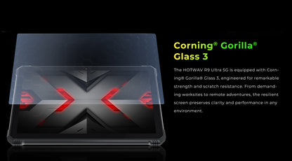 The HOTWAV R9 Ultra Is A Rugged Tablet with An 11-inch HD+ 120Hz Display, Android 15, 24 (8+16)GB RAM And 512 (expandable to 2TB)GB ROM, 64MP+16MP, 20MP Night Vision Cameras, 20080mAh Battery, S713 Chip, Dual 5G SIM Cards, GP