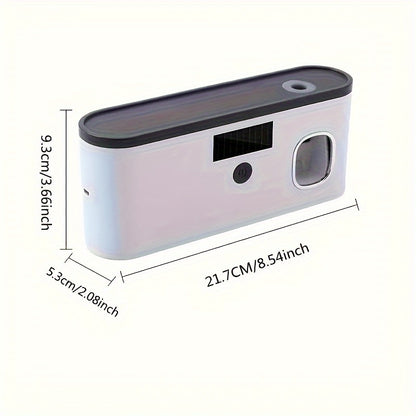 1pc Smart Toothbrush Sanitizer with Automatic Toothpaste Dispenser, Wall-Mounted UV Sterilization Holder, 5-Slot Storage, Durable Plastic, USB Rechargeable Lithium Battery, Bathroom Organization and Home Decor, Toothbrush Hol