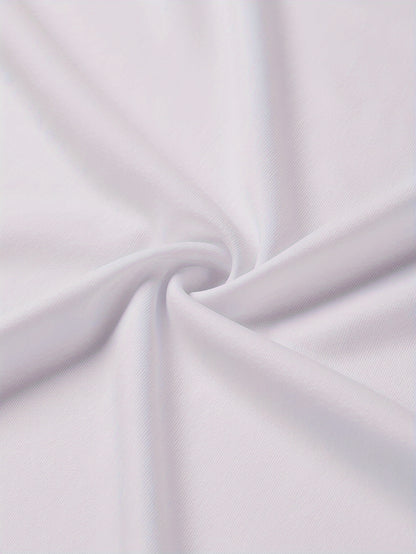 Conjunto de 4 t-shirts casuais para homem de cor sólida, estilo simples, manga curta e gola redonda, ideais para usar em casa, como pijama ou para atividades ao ar livre no verão.