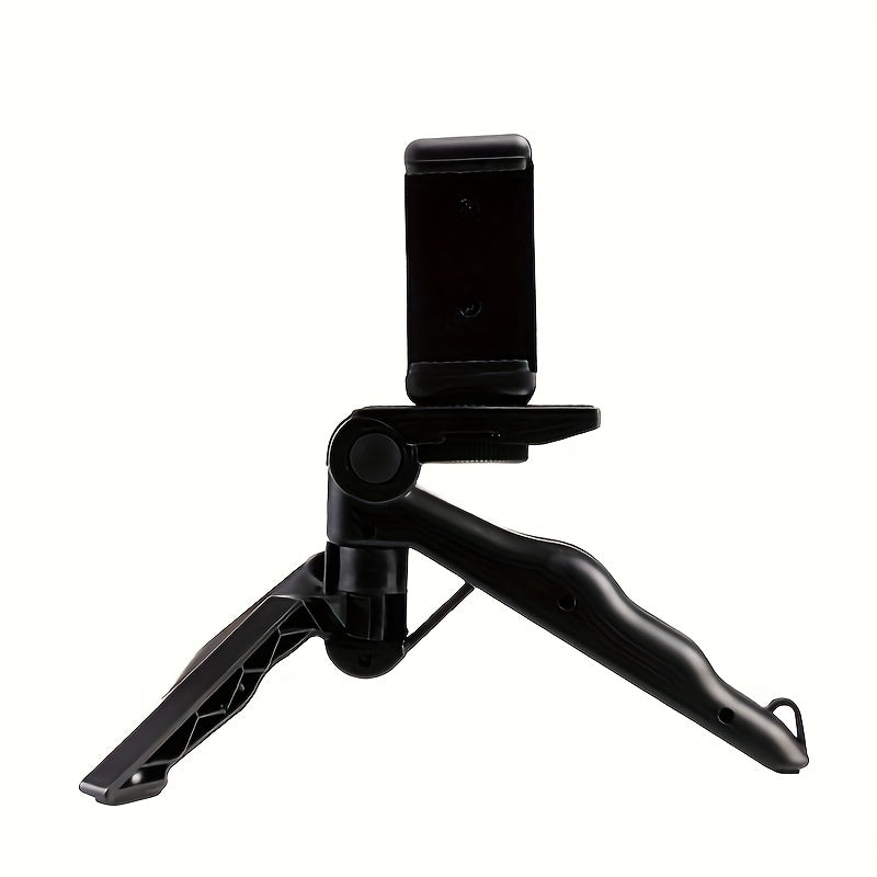 360° Anti-Shake Phone Stand, Multi-Functional Foldable Portable Selfie Holder with Desktop Tripod and Handheld Stabilizer for Horizontal/Vertical Screen Adjustment, Ideal for Photography, Video Recording, and Live Streaming,