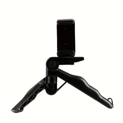 360° Anti-Shake Phone Stand, Multi-Functional Foldable Portable Selfie Holder with Desktop Tripod and Handheld Stabilizer for Horizontal/Vertical Screen Adjustment, Ideal for Photography, Video Recording, and Live Streaming,