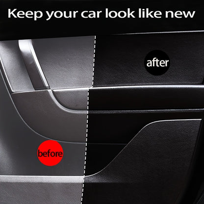 Car Plastic Renovator Wax, 50ml - PU Leather Rejuvenation, Scratch Repair for Car Bumpers and Interiors, Enhances Plastic and Leather Restoration, Prevents Aging and Whitening