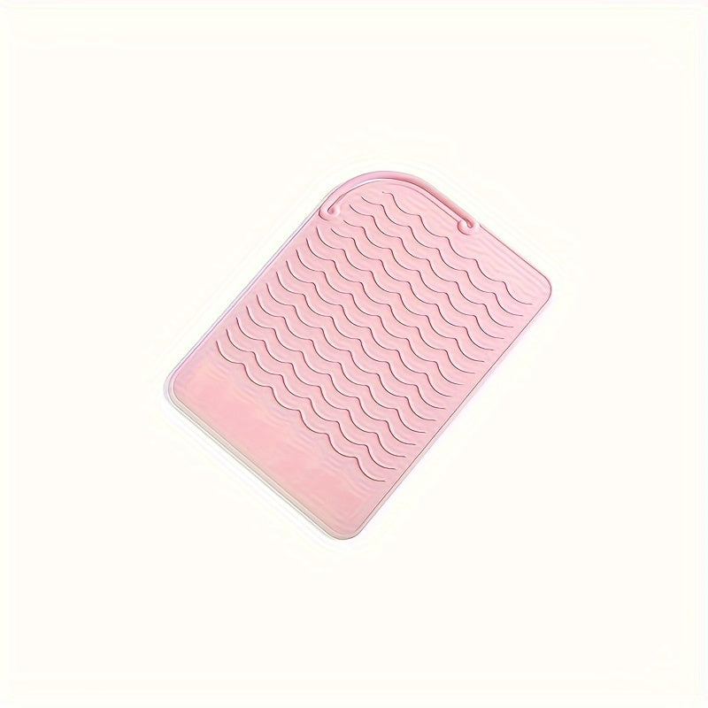 Almofada isolante profissional em silicone, antiderrapante, para ferramentas de modelação de cabelo quentes, acessório prático e portátil para arrumação.