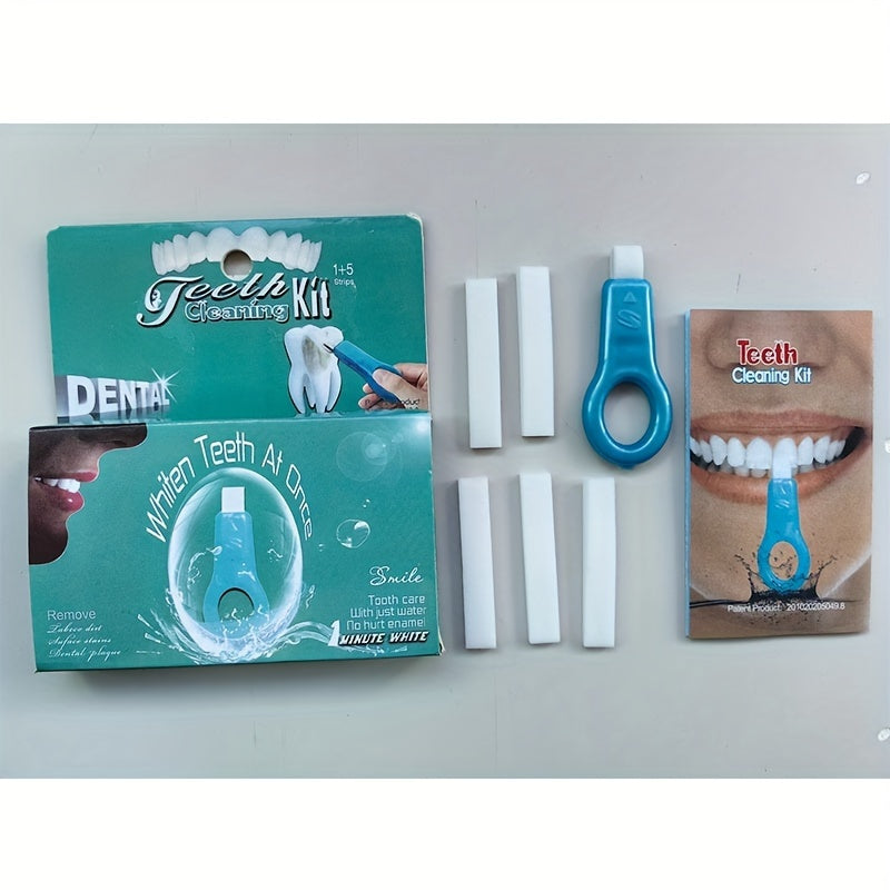 Nano Teeth Whitening Kit With Handle - 5 Strips For Deep Clean & Stain Removal, Gum Health Friendly, Fragrance-Free Personal Care Teeth Whitening Products Teeth Whitening Toothpaste